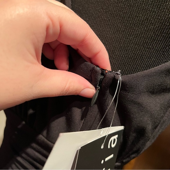 Women’s Sangria Long Black High Neck Formal Cocktail Maxi Dress Size 10 - Picture 10 of 16